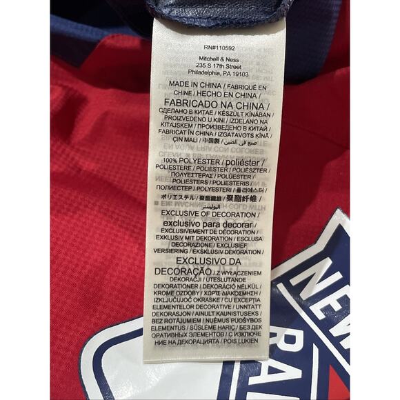 New York Rangers Mitchell & Ness Windbreaker NWT Vintage Logo NHL Medium - Picture 8 of 12